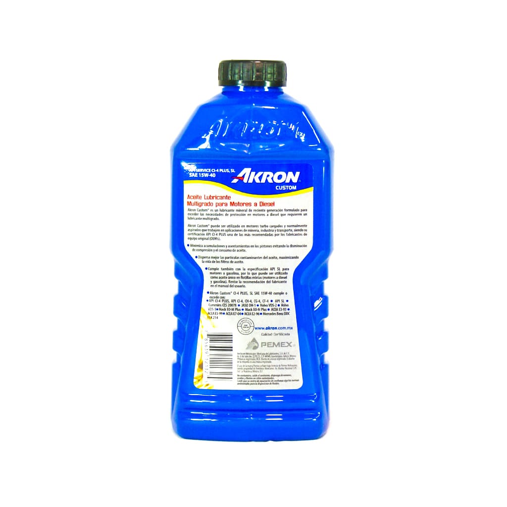 AKRON ACEITE 15W40 CI-4 CUSTOM / LITRO - Imagen 2