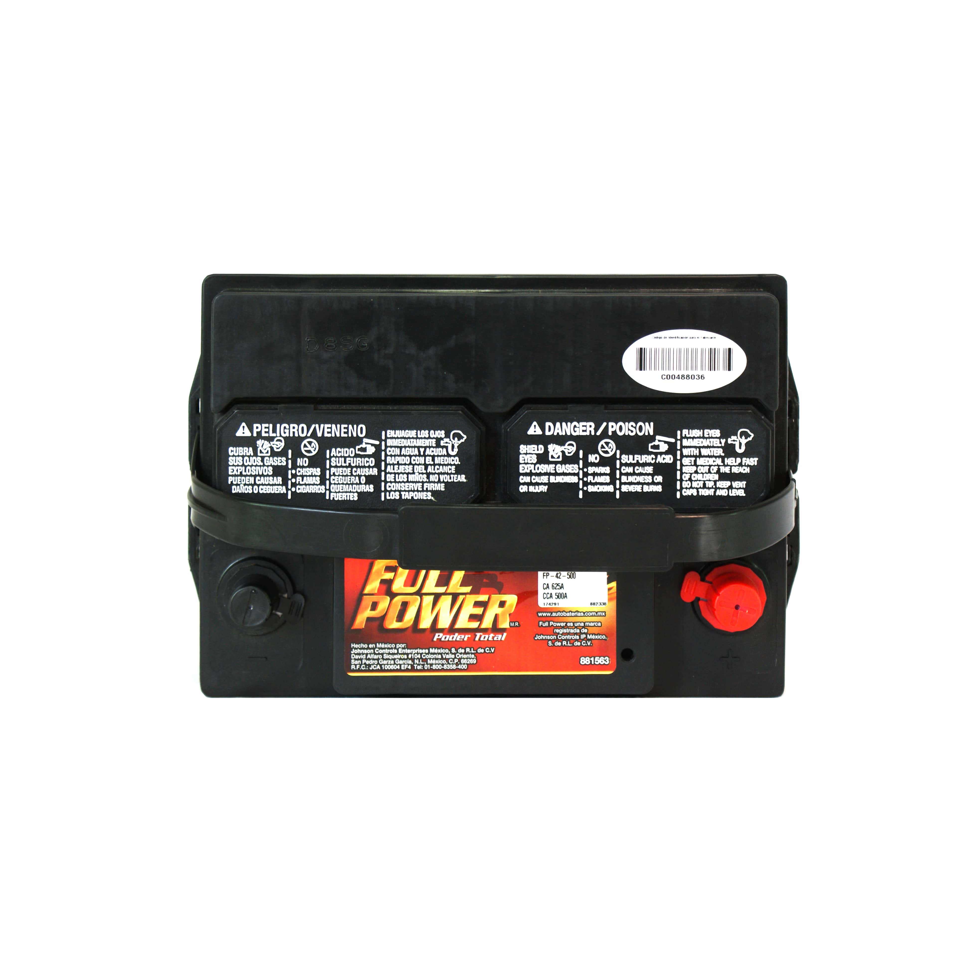 BAT.42-12 12PLACAS 58AMP 500CCA FULL POWER - Imagen 4