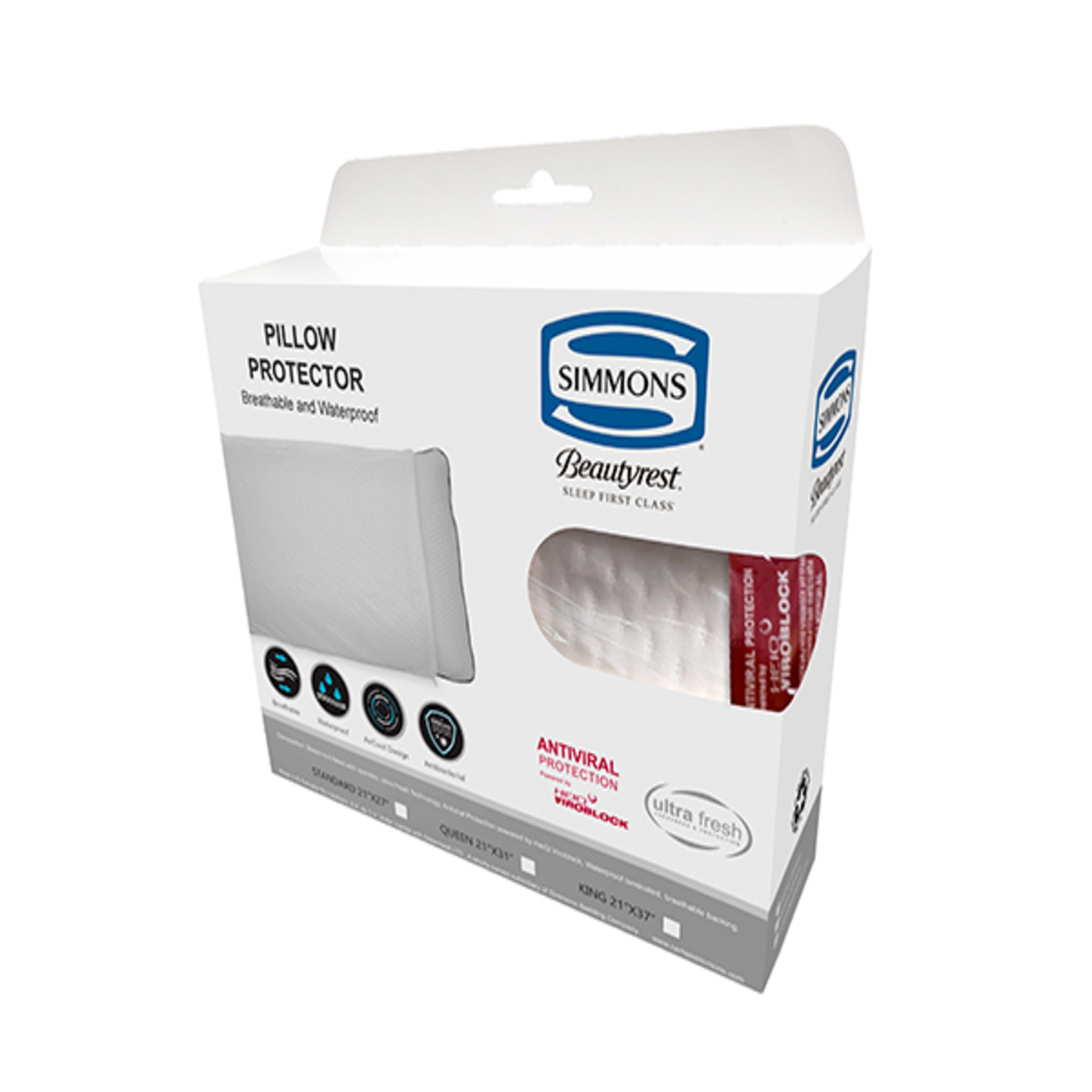 PROTECTOR ALMOHADA SIMMONS ULTRA FRESH KING - Imagen 3